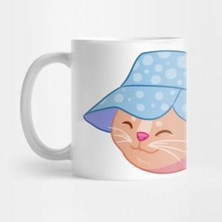 Bucket Hat Cat Mug